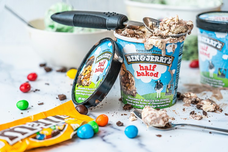 Tub of Ben and Jerry's Ice Cream